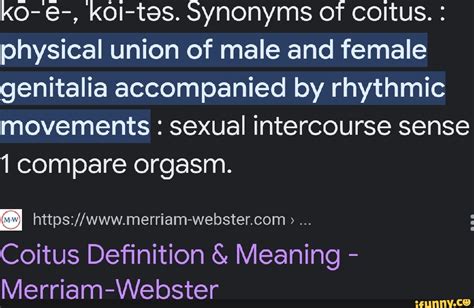 coituw|COITUS Definition & Meaning .